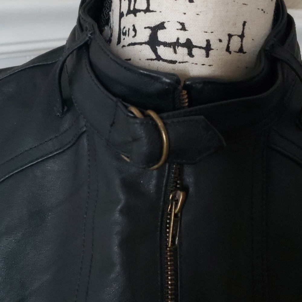 Rouge Moto black leather Jacket - Picture 4 of 8